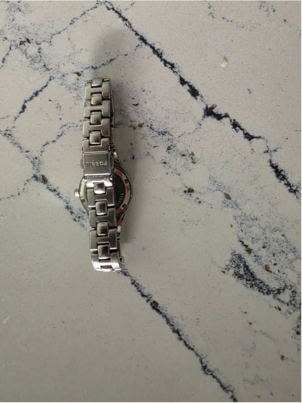 Women's Fossil Silver-Tone Crystal Accent Watch, One Size - Picture 3 of 12
